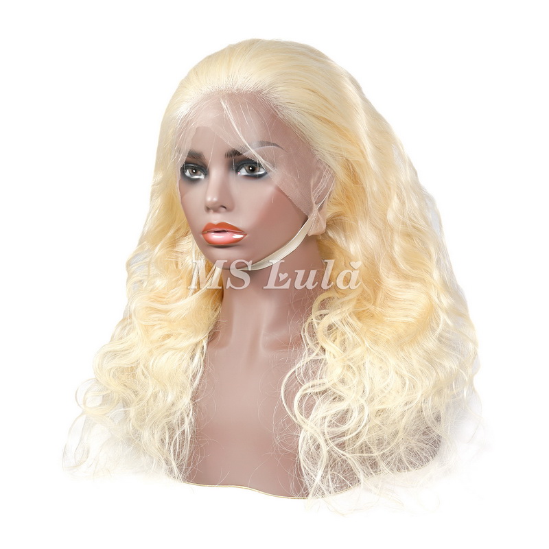 #613 Blonde Color Body Wave 360 Lace Frontal Wig - 图片 4